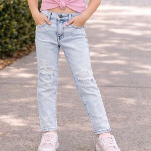 RAXTIN Girls Ice Blue Skinny Jeans Size 7 NWT Stretch Boutique Denim